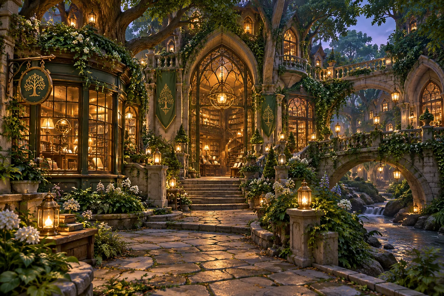 Scholar’s Grove at lantern-light