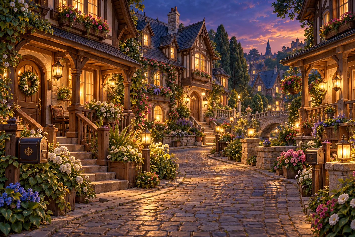 Lantern Lane at lantern-light