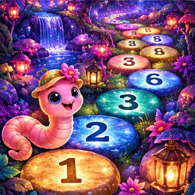 Original The Number Garden game illustration